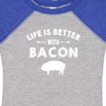 thumbnail image 4 of Inktastic Life's Better with Bacon Boys or Girls Baby Bodysuit, 4 of 5