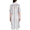 thumbnail image 2 of Calvin Klein Cotton High-Low Tunic (Indigo Combo, L), 2 of 4