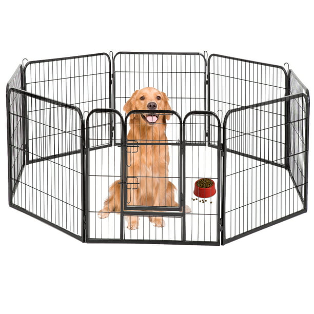 Bestpet Fence Pet Playpen, Heavy Duty, 8 Panels, 40 Inches, Extra Large -  