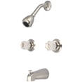 thumbnail image 2 of Olympia Faucets Double Round Handle Tub and Shower Faucet Set, 2 of 2