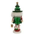 thumbnail image 4 of Kurt Adler 14" Green and White Hollywood Jolly Tree Hat Christmas Nutcracker, 4 of 6