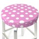 thumbnail image 3 of Disketp Purple And White Polka Dot Funda Redonda para Taburete, Funda de Cojín para Silla de Bar Suave y Elástica-13 inch, 3 of 7