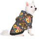thumbnail image 2 of Balery Colorful Flowers with Butterfly Sudadera con Capucha para Perros Pequeños – Ropa para Mascotas, Disfraz para Perros y Gatos, Ideal para Fiestas y Cosplay-X-Small, 2 of 7