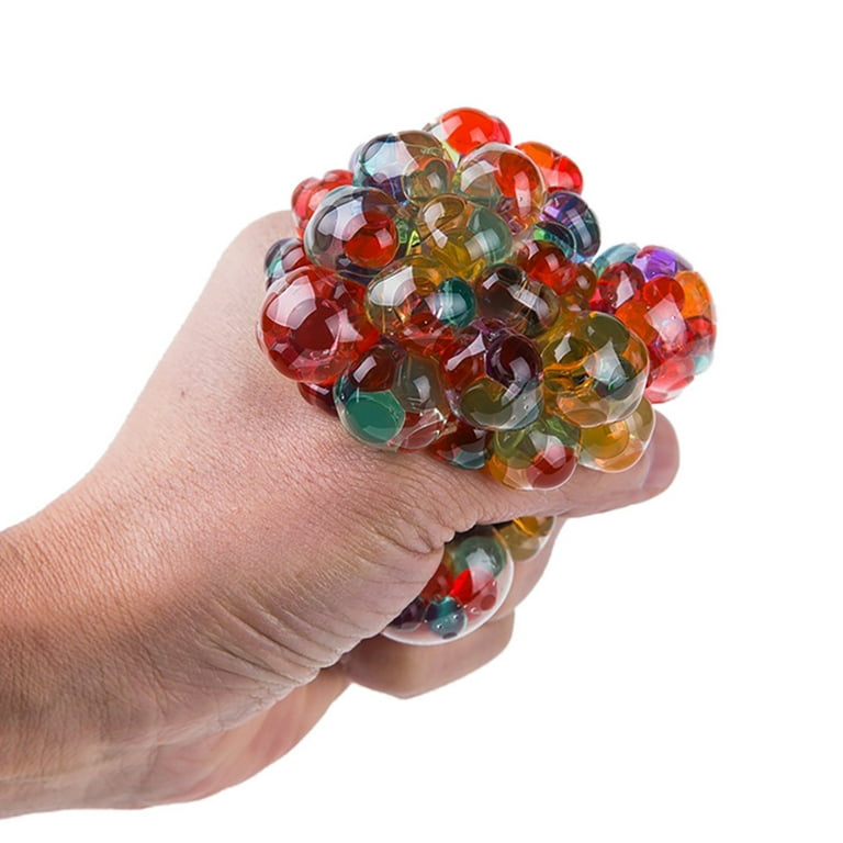 Rainbow squishy on sale mesh ball