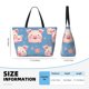 thumbnail image 4 of Fotbe Cute Pig Flowers Bolsa de Viaje para Playa - Resistente al Agua, Bolsa Tote de Gran Capacidad y Ligera con 7 Bolsillos para Mujeres y Hombres, 4 of 7
