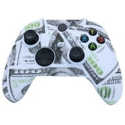 LQCrafK Xbox Series S/X Controller Grip Skin Anti-Slip Silicone Protective Cover Case Oil Watermark Soft Rubber Cover,Dollar color
