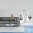 thumbnail image 2 of Elegante conjunto de figuras de resina de gato y cisne para sala de estar, dormitorio, estantería, mesa, centro de mesa, decoración de entrada. Adorno, 2 of 8