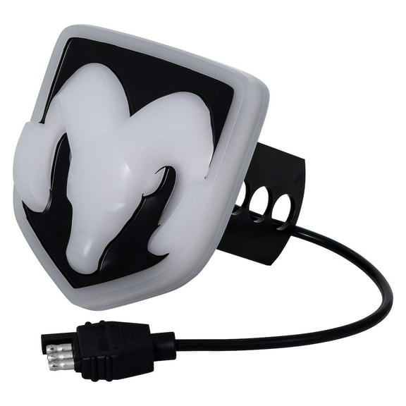 Plasticolor 002316R01 Trailer Hitch Cover Fits 1-1/4 And 2in Receivers Ram Logo