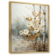 thumbnail image 2 of Designart "White And Grey Brich Woods composition II" Landscape Trees Floater Framed Canvas Print, 2 of 7