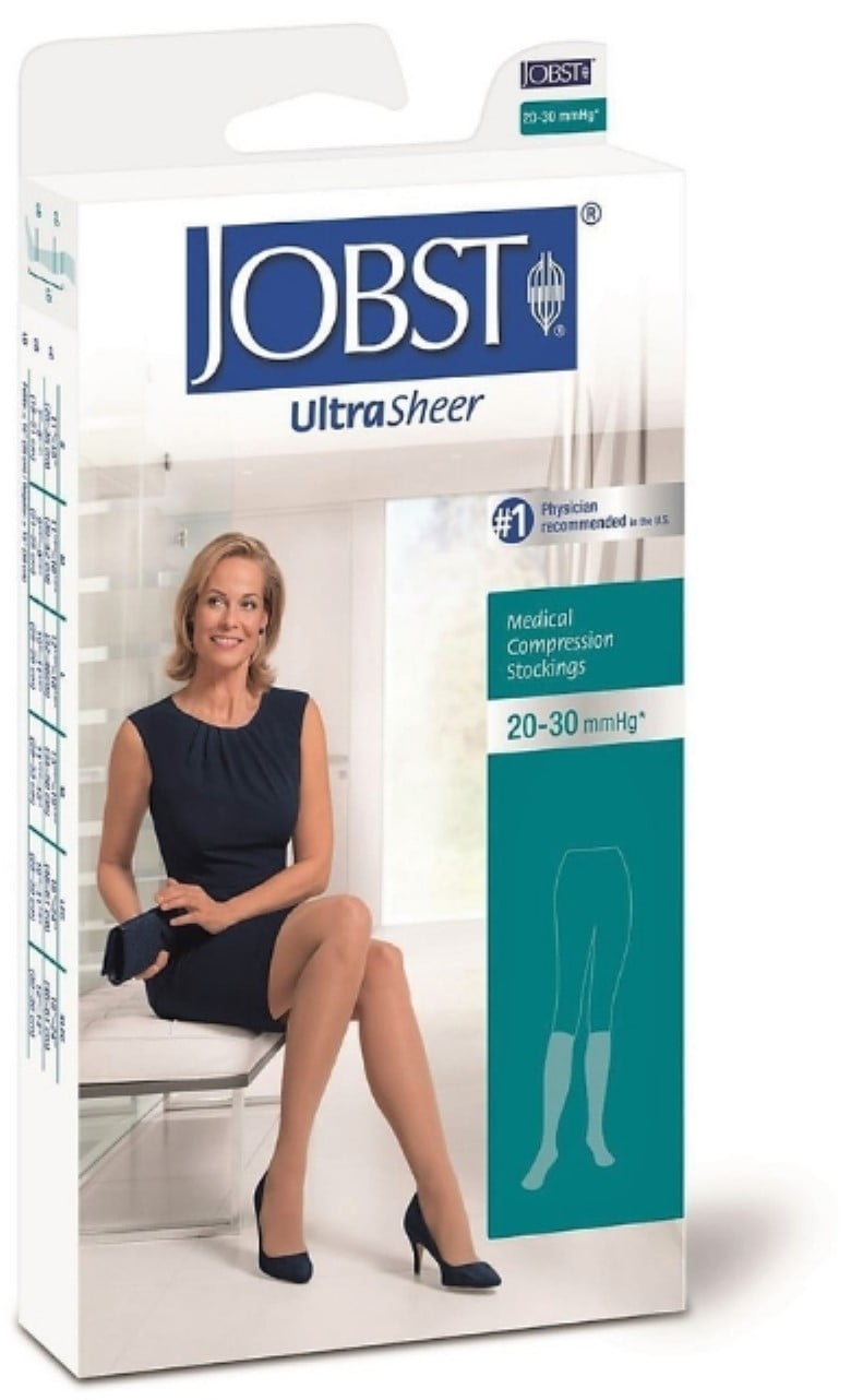 JOBST Ultrasheer Knee Highs 20-30 mmHg Compression Stockings Knee High ...