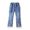 Khaki, variant on Aocisk Girls Wide Leg Jeans Pearl Bow Embroidered Flare Denim with Elastic Waist for Toddler Kids Girls Trousers Blue 3-4 Years