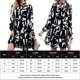 thumbnail image 2 of Vestido Minivestido informal para mujer, vestido holgado con cordones y fruncido, elegante traje de vacaciones Kuymtek Negro T L para Mujer, 2 of 7