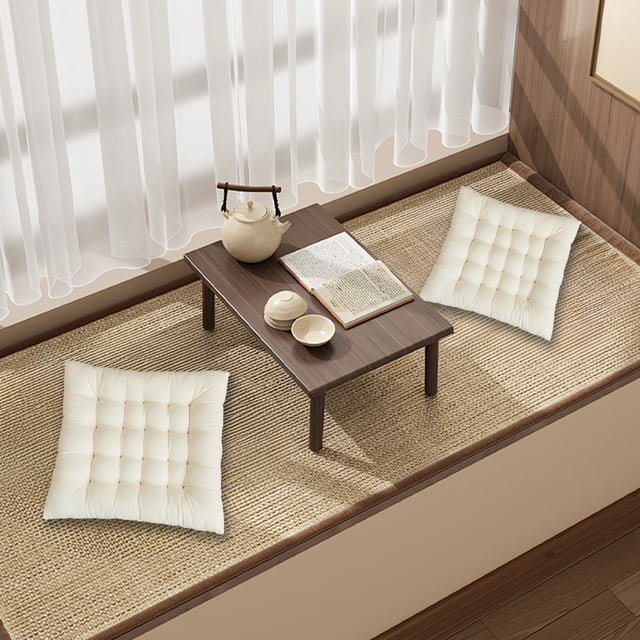 Cojn Minimalista Para Silla De Comedor, Tatami, Para Decoracin Del Hogar, Tela Suave, 45 X 45 X 7, 6 Cm, Para Sillas De Comedor Y Ventanales, Paquete De 2, Gris, UKHBMC