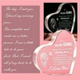 thumbnail image 3 of Girlfriend Gifts, Girlfriend Birthday Gifts, Anniversary Birthday Gifts For Her Girlfriend Fiancee Gf, Christmas Valentines Gifts For Her Women - Heart Shaped Acrylic Keepsake Love Gifts For Her, 3 of 6