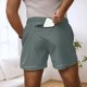 thumbnail image 1 of WILLBEST Pantalones Cortos Deportivos para Hombre, para Entrenamiento Diario, Transpirables, de Pierna Ancha, con Cremallera, Ideales para Primavera y Verano, Ideales para Camisetas y Chalecos., 1 of 5