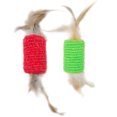 thumbnail image 1 of 2PCS Fake Feather Cat Toy Interactive Cat Ball Toy Cat Playing Toy for Christmas, 1 of 10