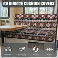 thumbnail image 4 of Uorisanigo Southwest Aztec RV Dinette Cushion Covers Cushion Dinette Replacement Rv Seat Covers for Loveseat Slipcovers for RV Camper Car Bench Seats (1 Backrest Cover & 1 Bench Cover), 4 of 7