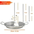 thumbnail image 4 of ZCSKFIN Multi-Purpose 304 Stainless Steel Skewer and Pan Set, Vertical Rotisserie Style Cooking Plate for Preparing Kebabs, Shawarma, and Various Oven BBQ Recipes, 4 of 9