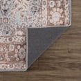 thumbnail image 5 of Hauteloom Dauis Traditional Oriental Machine Washable Living Room Area Rug - Bohemian Faded Carpet - Vintage Distressed - Brown, Beige, Blue - 6'7" x 9', 5 of 10
