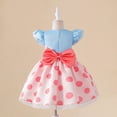thumbnail image 2 of Baby Girls Bo Peep Dress Birthday Polka Dot Fancy Dress Outfits for 6M-2Year, 2 of 6