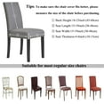 thumbnail image 6 of Chair Covers for Dining Room Set of 4,Stretch Spandex Parsons Chair Slipcover 4 Pack,Washable Anti-dust Chair Seat Cover for Kitchen,Wedding,Party, 6 of 6
