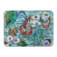 thumbnail image 1 of Carolines Treasures 8964RUG Watery Shrimp, Crabs & Oysters Machine Washable Memory Foam Mat, 1 of 4