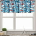 thumbnail image 3 of Ambesonne Narwhal Valance & Curtain, Underwater Life Pattern, 55"x45", Multicolor, 3 of 6