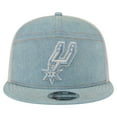 thumbnail image 2 of Men's New Era San Antonio Spurs Adventure Denim Split Panel 9FIFTY Snapback Trucker Hat, 2 of 6