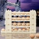 thumbnail image 5 of Contenedor de almacenamiento de huevos para frigorífico Dispensador automático enrollable de 30 huevos Organizador de plástico para ahorro de espacio de 4 niveles para puerta de la nevera de la cocina, 5 of 6
