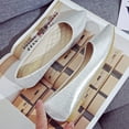 thumbnail image 6 of Women Flat Shoes Snakeskin Leather Pointed Toe Flats Sparkly Comfort Dress Ballet Flat Lightweight Slip on Loafers, 6 of 6