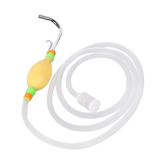 Bomba de agua de pesca, extractor de agua de pesca con manguera, dispositivo de absorción de agua duradero, bomba de agua manual para camping, pesca, 21 m