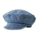 thumbnail image 3 of Gorra plana moderna y creativa para vendedor de periódicos, ideal para acampar, conducir, cumpleaños, damas y actividades al aire libre. Azul claro, 3 of 9