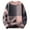 C-Pink47, variant on DHFJKG Sweater Men's Thickened Long Sleeve O-Neck Plaid Knitted Sweater Autumn And Winter Fashion Casual Pullover Comfort Top