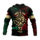 thumbnail image 3 of Sudadera con capucha para hombre y mujer, con estampado 3D de la bandera nacional de México, informal, de gran tamaño, popular, a la moda, para otoño, 3 of 5