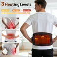 thumbnail image 4 of Cordless Heating Pad with Massager for Back, 3 Heat & 3 Massage Modes, Portable Lower Back Massager with Timer, Dual-Sided Heat for Back & Abdomen, 2000mAh, 4 of 13