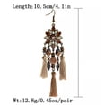 thumbnail image 4 of HOOUN 1 Pair Boho Tassel Ethnic Earring Bohemian Hook Drop Dangle Jewelry for Women-Style-8, 4 of 8