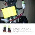thumbnail image 2 of 2Pcs / Set Wireless T Plug Male Female to Mini Tamiya Connector Adapter Deans Connector, 2pcs Connctor RC Accessory Large Style Cable Wire Converter Replacement, 2 of 9