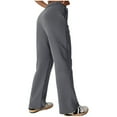 thumbnail image 4 of Diufon Womens Lounge Pants Solid Color Sweatpants Elastic Waist Straight Pants with Pockets, 4 of 7