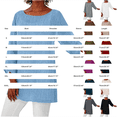 thumbnail image 2 of Short Sleeve Tops for Women Plus Size Long Sleeve Irregular Baggy Casual Blouse Cute Summer Tops, 2 of 4