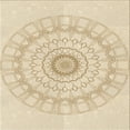 thumbnail image 1 of Ahgly Company Machine Washable Indoor Square Transitional Moccasin Beige Area Rugs, 8' Square, 1 of 7