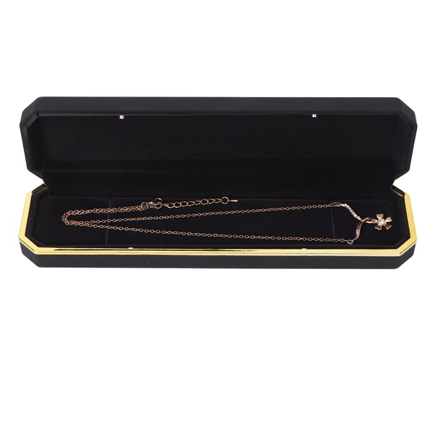 CAJA DE REGALO DE ALMACENAMIENTO DE PULSERAS, CAJA DE REGALO DE JOYERÍA ILUMINADA LED DE MODA PROPUESTA