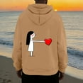 thumbnail image 3 of TaTaai His and Hers Valentine Print Hoodie, Cozy Pullover with Pocket, Matching Gift Sweatshirt Gift, 3 of 4