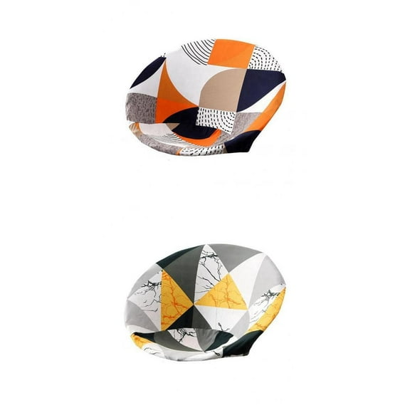 2 X Round Saucer Chair Covers, Washable Chair Covers, Removable Protectors