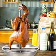 thumbnail image 1 of LITINKIMI Plateau de Rôtissage pour Poulet en Acier Inoxydable de Qualité Supérieure avec Support Vertical pour Volaille Grillée, 1 of 7