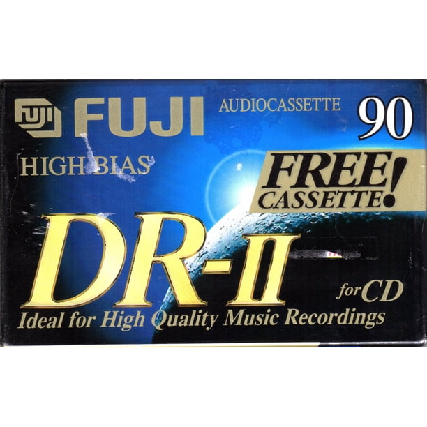 Cintas de audio Fuji DRII904PLUS1, 90 minutos, alto sesgo, paquete de 5