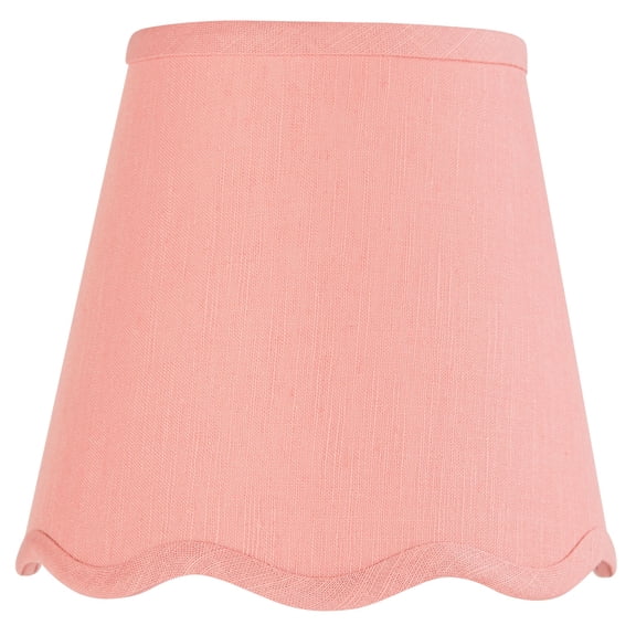 Springcrest Mylie Pink Scallop Empire Lamp Shade 4x6x5.5 (Clip-On)