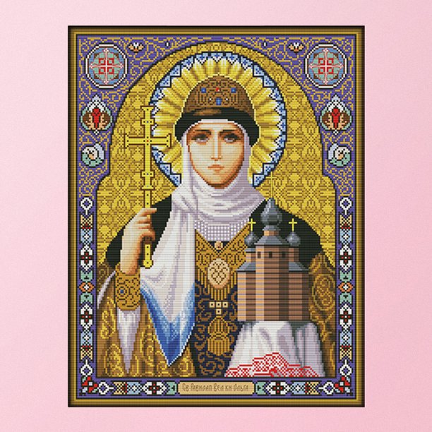Cuadros Decorativos Kits de punto de cruz estampados de 14 quilatesbordado de religión DIY48 X 41 cm (R417) Ndcxsfigh Nuevos Originales