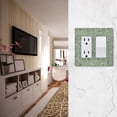 thumbnail image 5 of Yayeee Rocker Switch Wall Plate 1-Gang 4.6"x2.9" Home Decorative Outlet Cover, Retro Green Abstract, 5 of 6