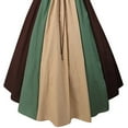 thumbnail image 3 of Robes Classiques pour Femmes Robe Maxi Patchwork Gothique Vintage Robes de Retour à la Maison, 3 of 4