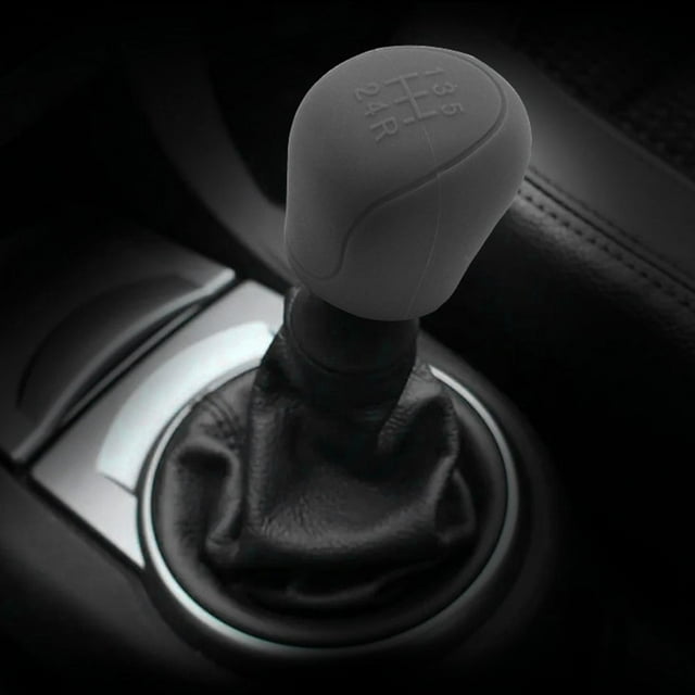 LEEYNEER Car Gear Shifter Knob Cover Elastic Car Automatic Shifter Protector Cover Universal Antl-Slip Auto Knob Gear Stick Protector Vehicle Accessories